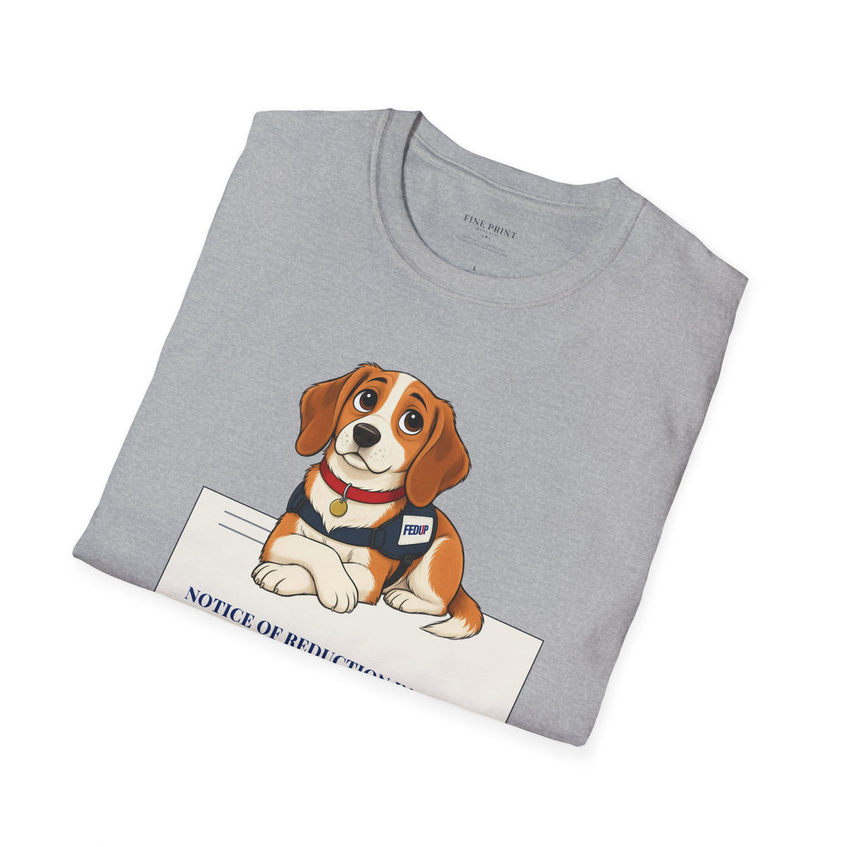 Fur-lo Emotional Support Tee | FEDUP Gang Comic Dog Shirt