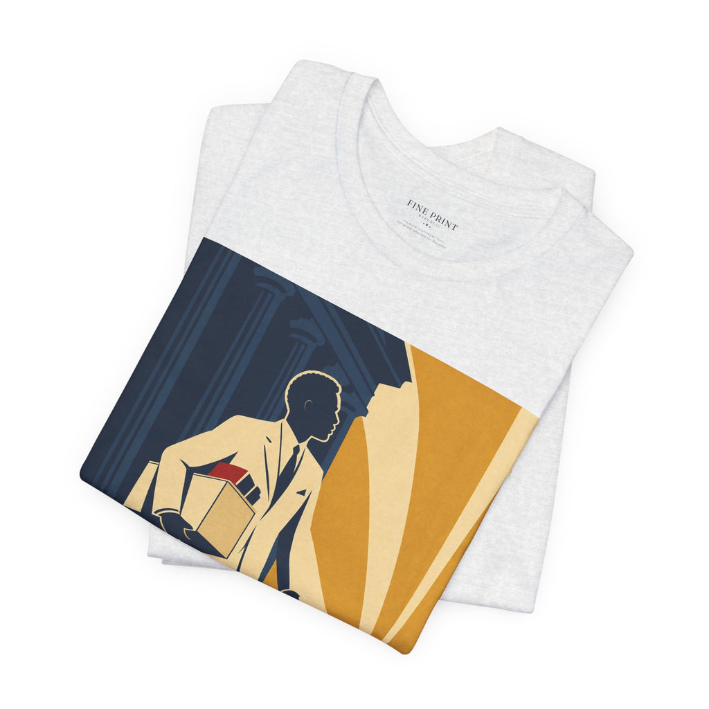 The Veteran — FEDUP Walkout Series tee, vintage-style print of a man walking out of a federal building — photo 12 of 21