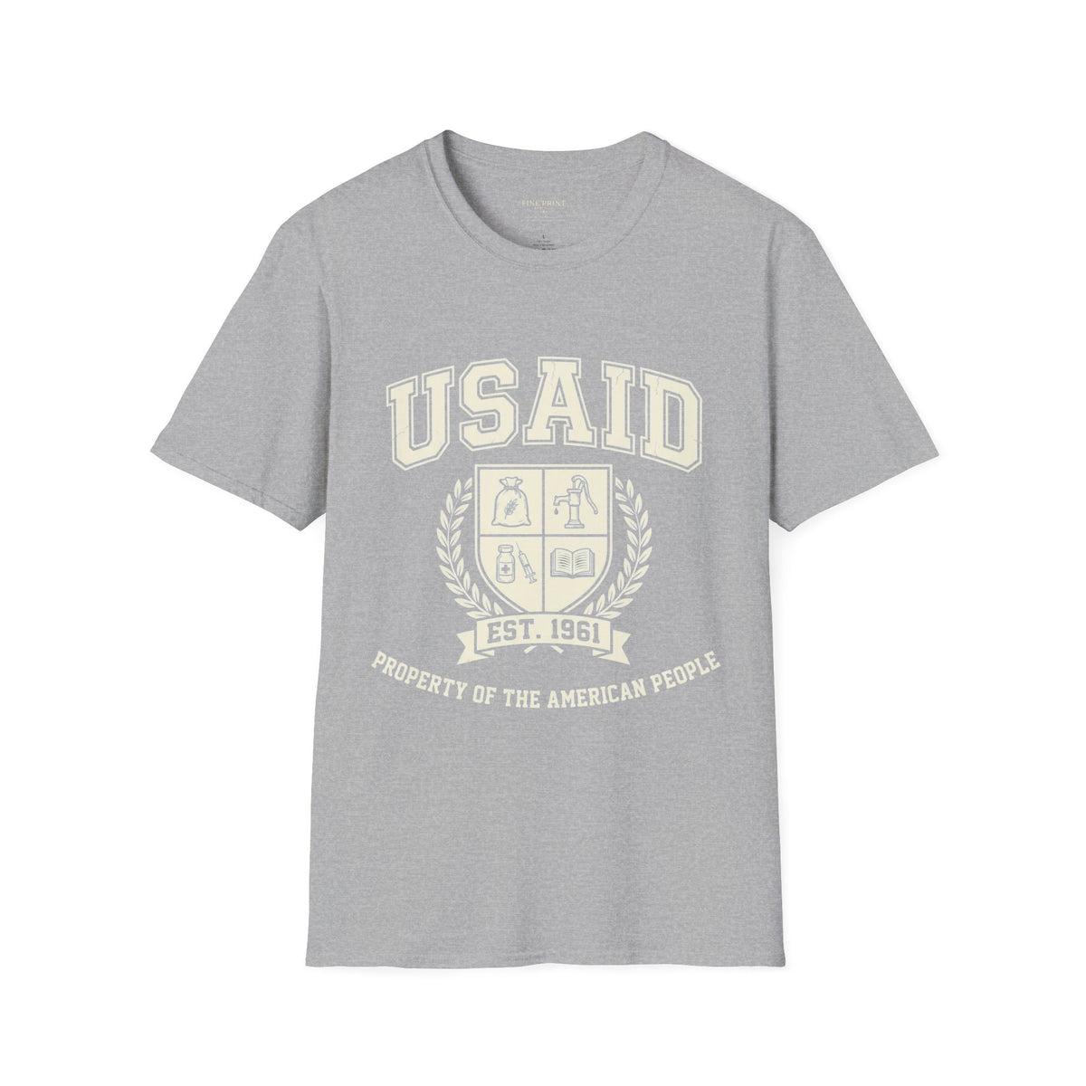 USAID Crest Pride T-Shirt — Vintage style 'Property of the American People' Graphic Tee