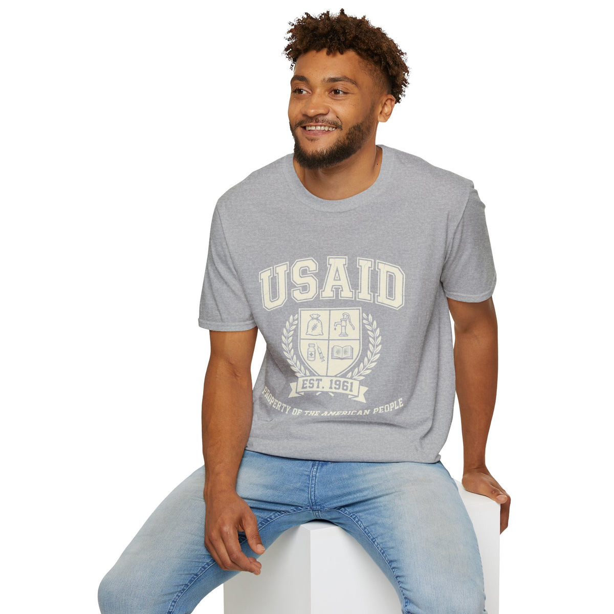 USAID Crest Pride T-Shirt — Vintage style 'Property of the American People' Graphic Tee