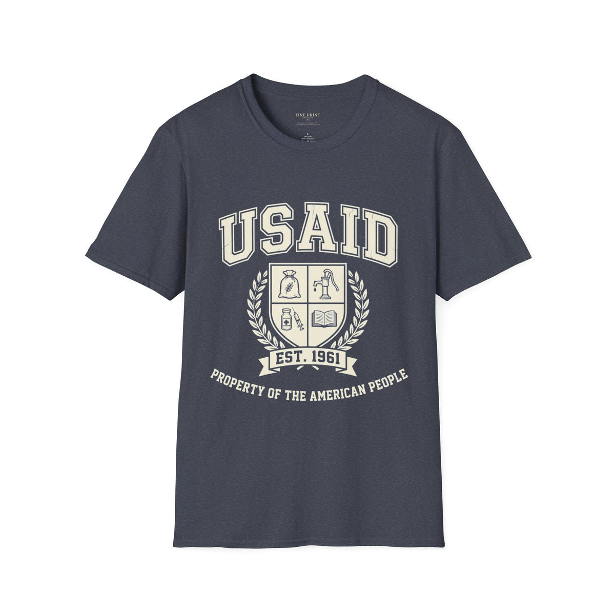 USAID Crest Pride T-Shirt — Vintage style 'Property of the American People' Graphic Tee