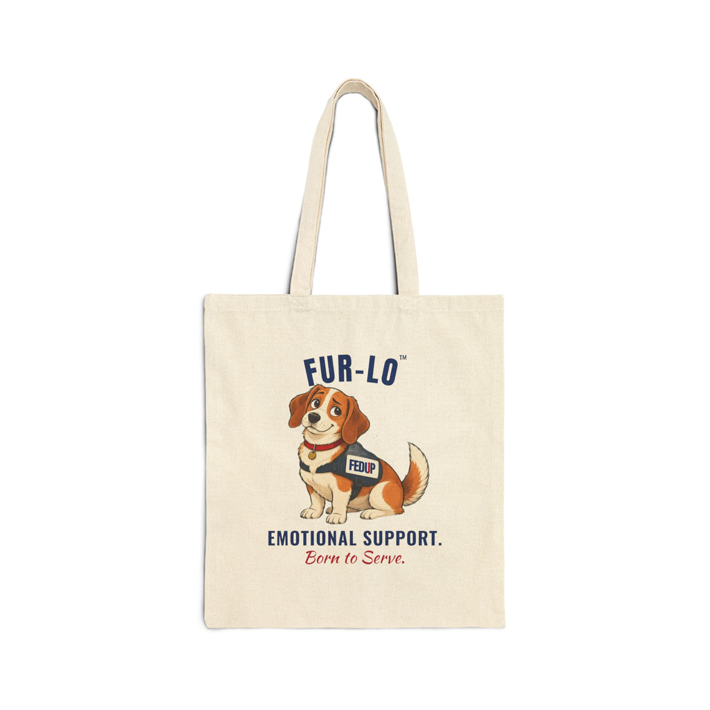 Fur-lo Emotional Support Tote Bag | FEDUP Gang Two-Sided Canvas Tote