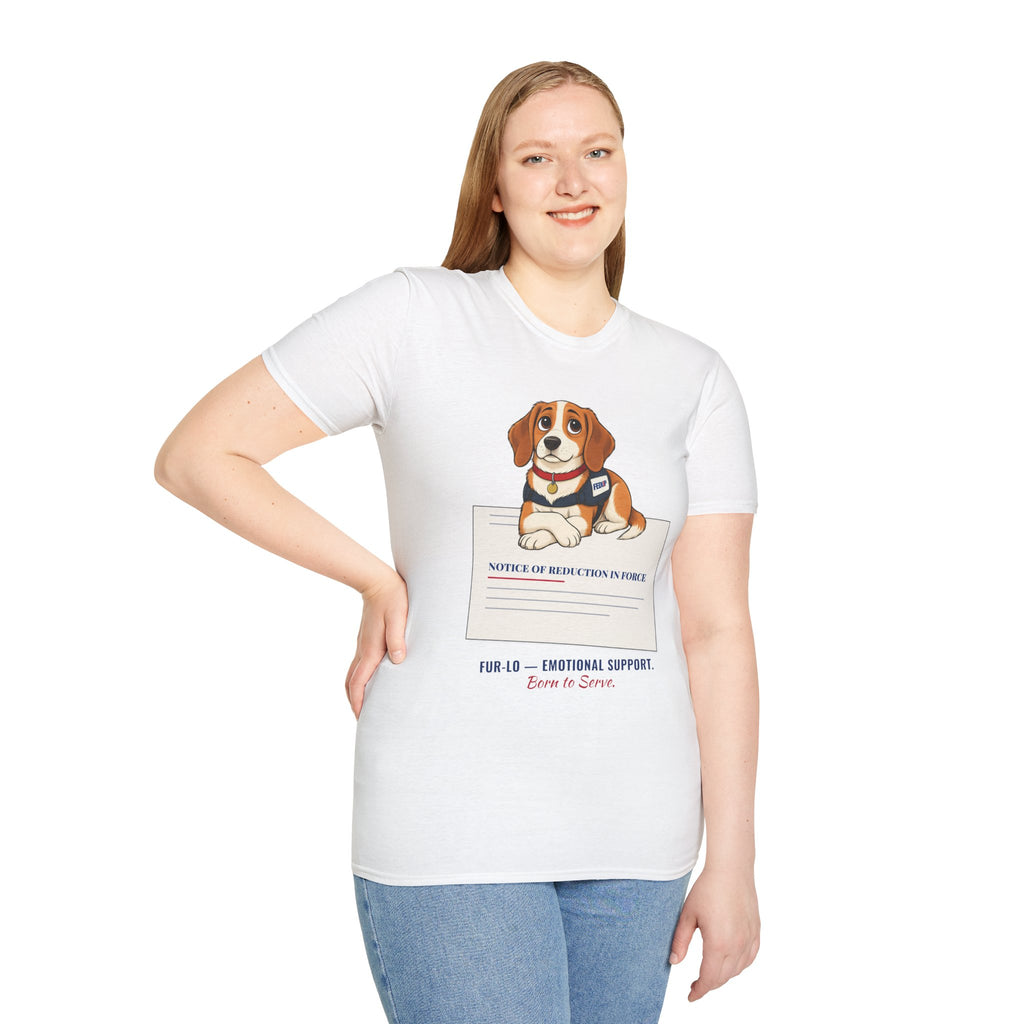 Fur-lo Emotional Support Tee | FEDUP Gang Comic Dog Shirt