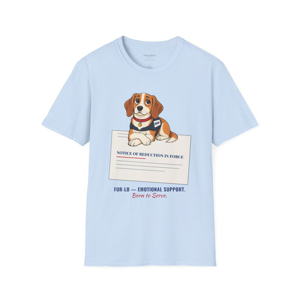 Fur-lo Emotional Support Tee | FEDUP Gang Comic Dog Shirt