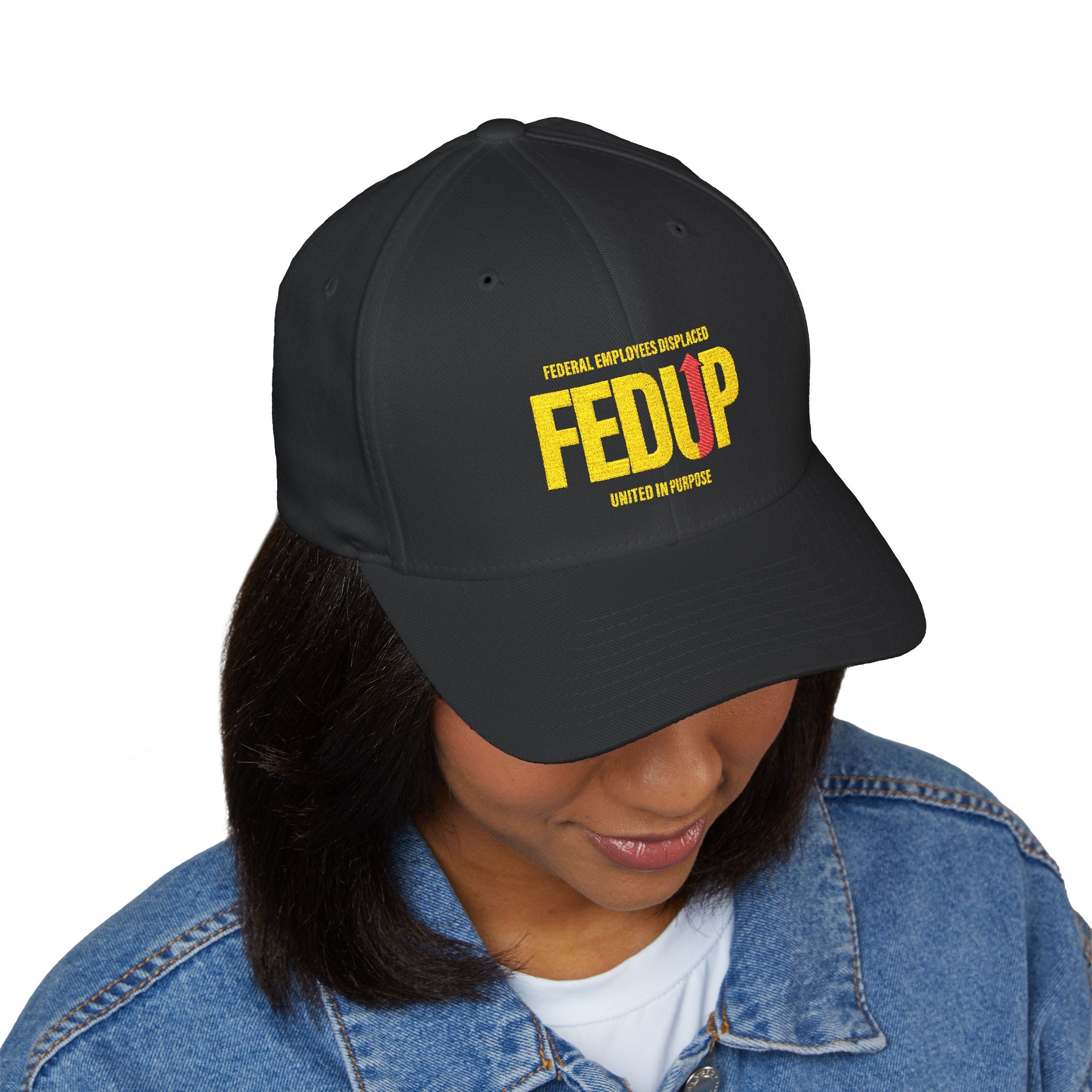 Embroidered 'FED UP' Statement Cap – Political Protest Baseball Hat