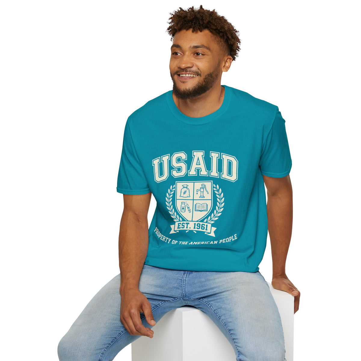 USAID Crest Pride T-Shirt — Vintage style 'Property of the American People' Graphic Tee