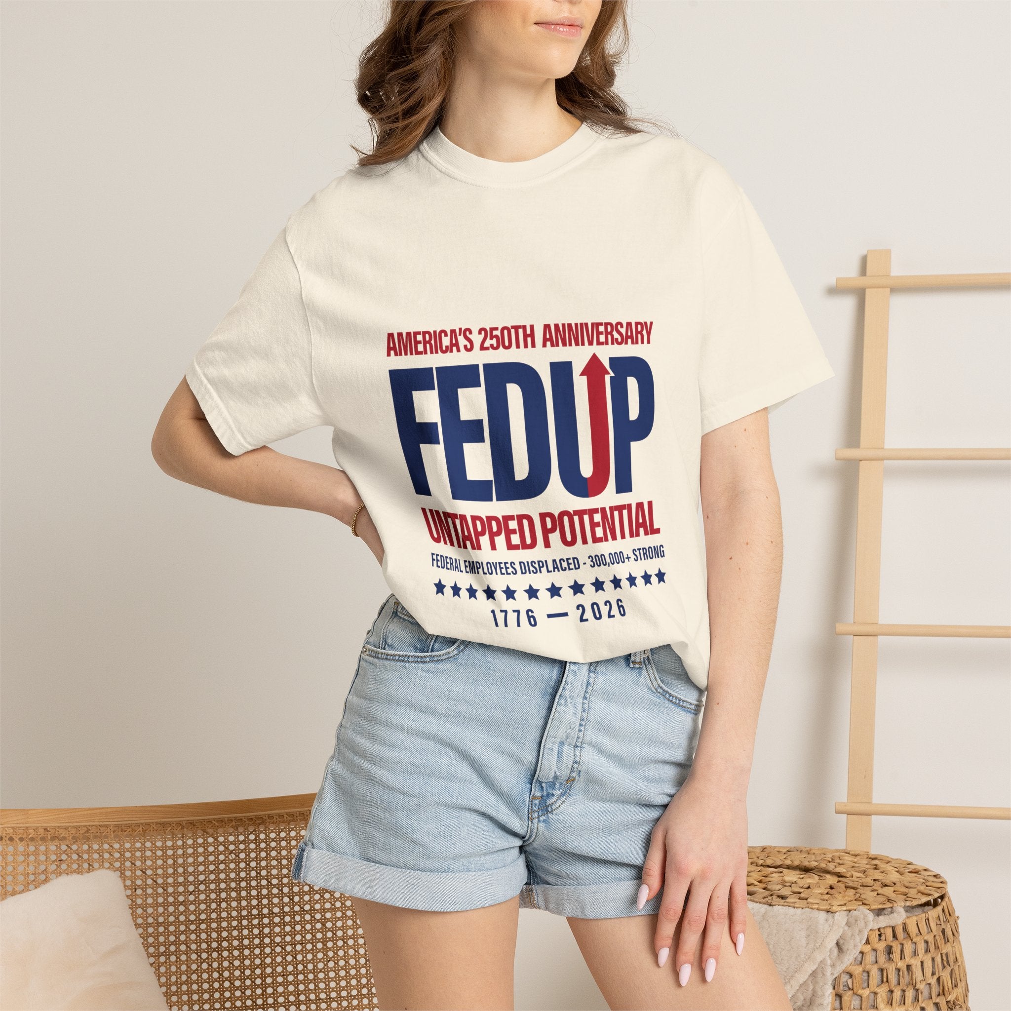 250th Anniversary T-Shirt — Untapped Potential Patriotic Tee (1776–2026)