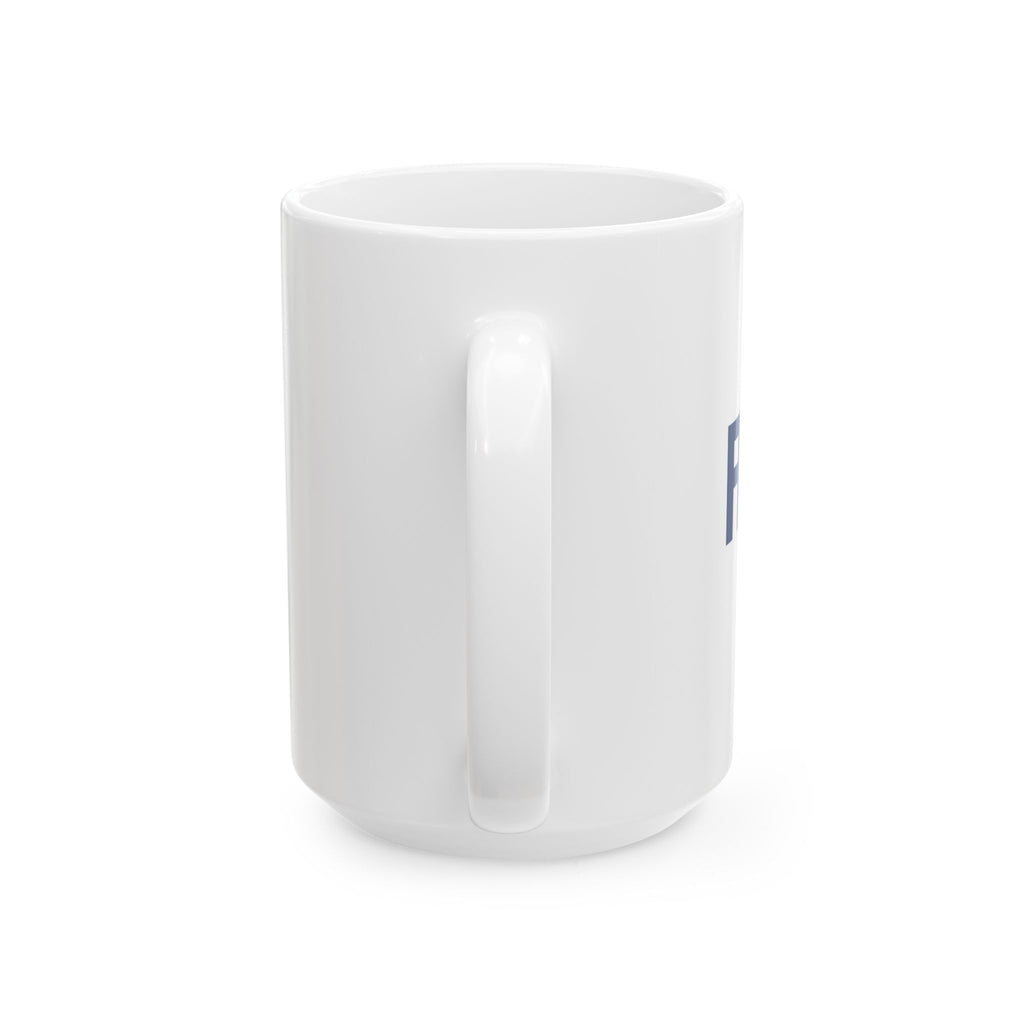 FEDUP Logo Coffee Mug, 15 oz White Ceramic | Gift for Federal Employees & Former Feds