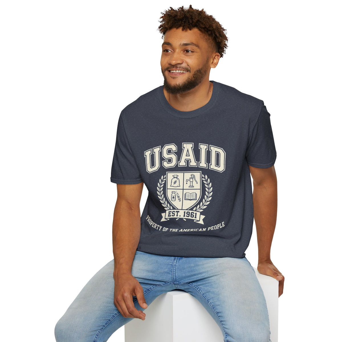USAID Crest Pride T-Shirt — Vintage style 'Property of the American People' Graphic Tee