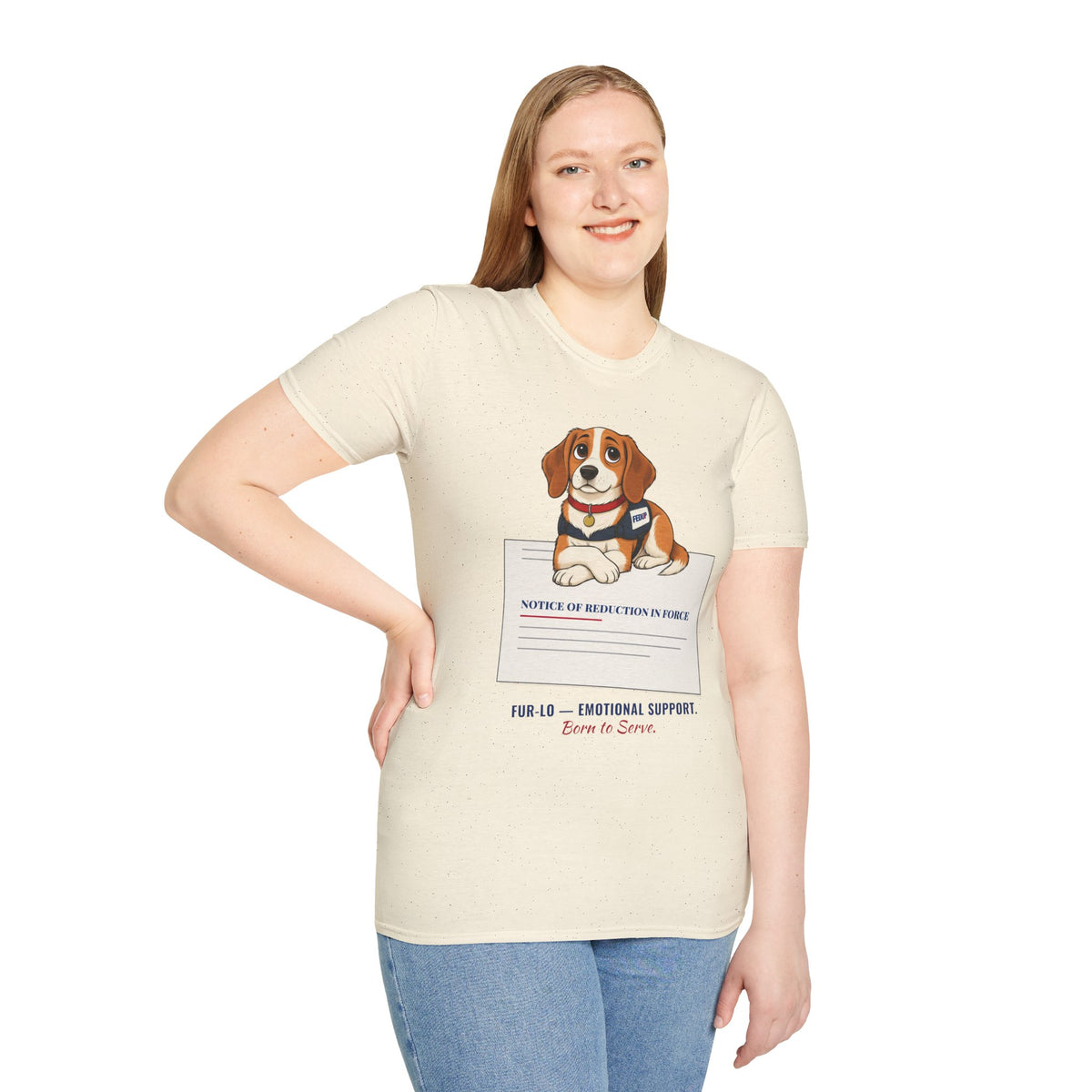 Fur-lo Emotional Support Tee | FEDUP Gang Comic Dog Shirt