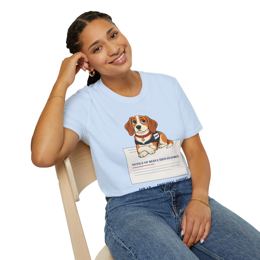 Fur-lo Emotional Support Tee | FEDUP Gang Comic Dog Shirt
