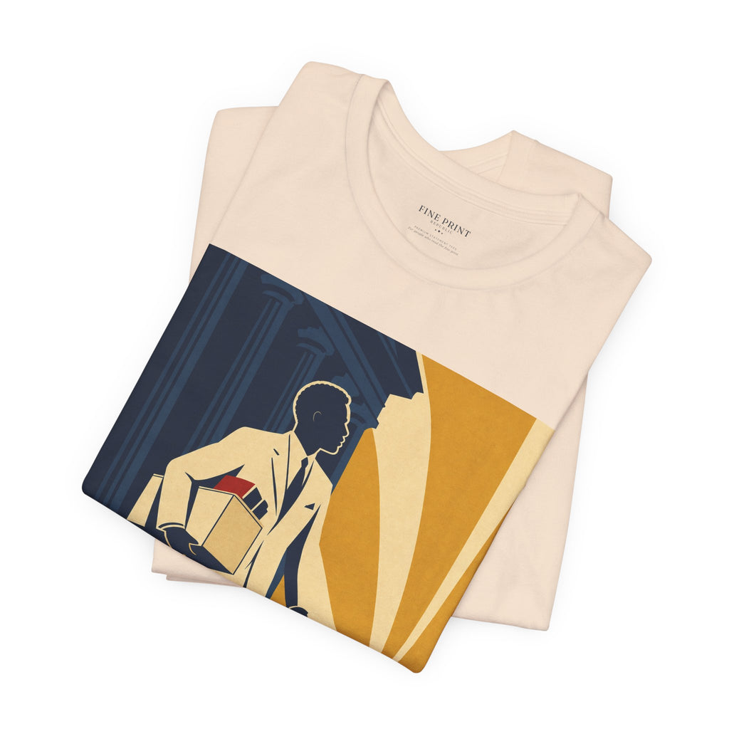 The Veteran — FEDUP Walkout Series tee, vintage-style print of a man walking out of a federal building — photo 16 of 21
