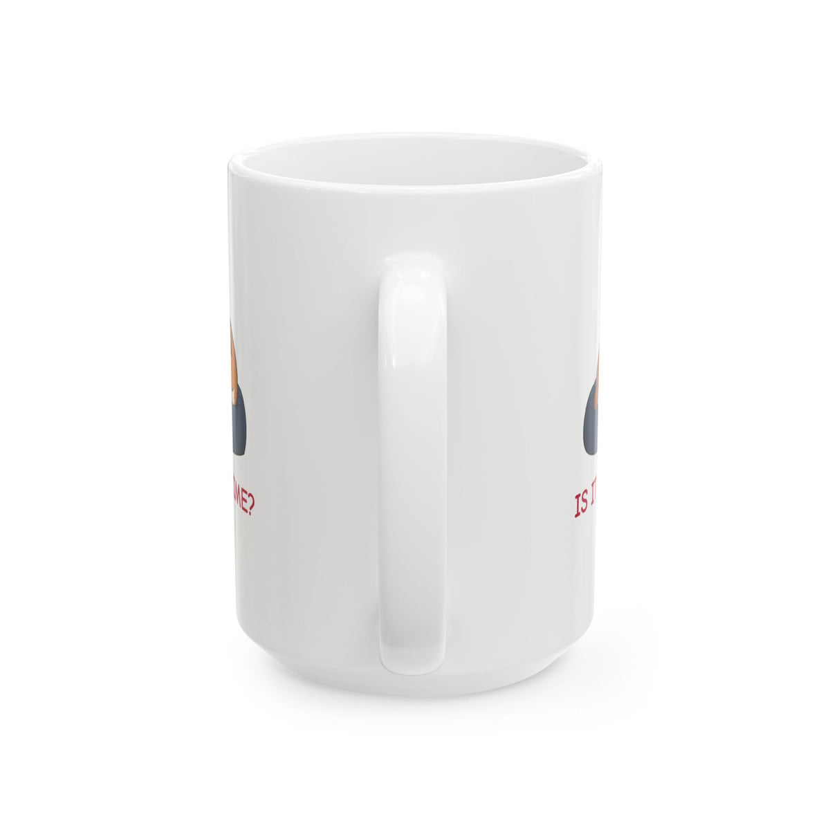 Fur-lo “Is It Coffee Time?” Mug, 15 oz White Ceramic | Funny Sleepy Dog Coffee Mug from The FEDUP Gang