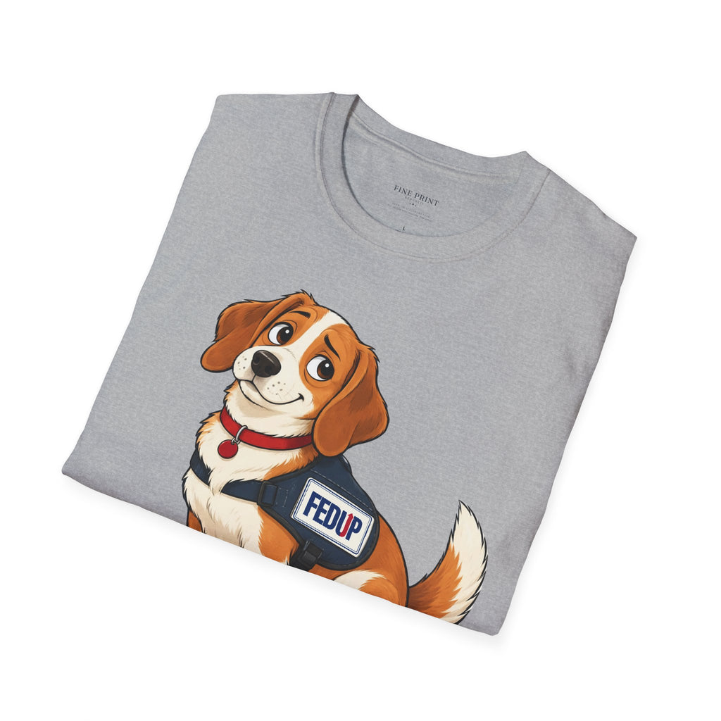 FedUp Service Dog T-Shirt - "Not Retained. Still Loyal." Cute Beagle Design