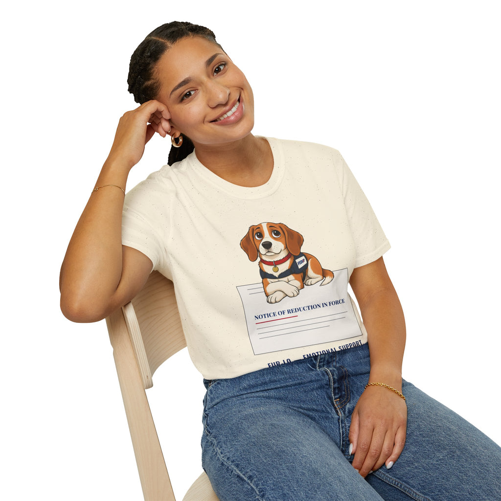 Fur-lo Emotional Support Tee | FEDUP Gang Comic Dog Shirt
