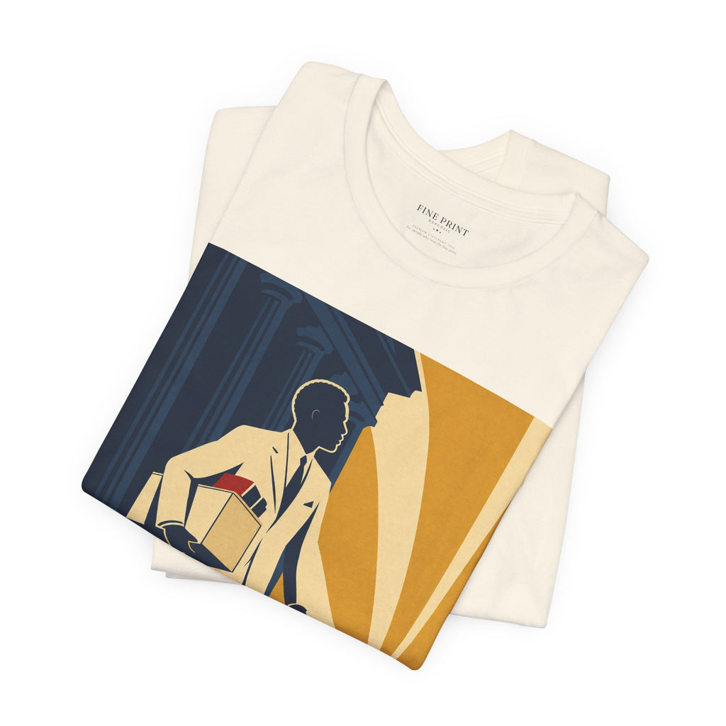 The Veteran — FEDUP Walkout Series tee, vintage-style print of a man walking out of a federal building — photo 14 of 21
