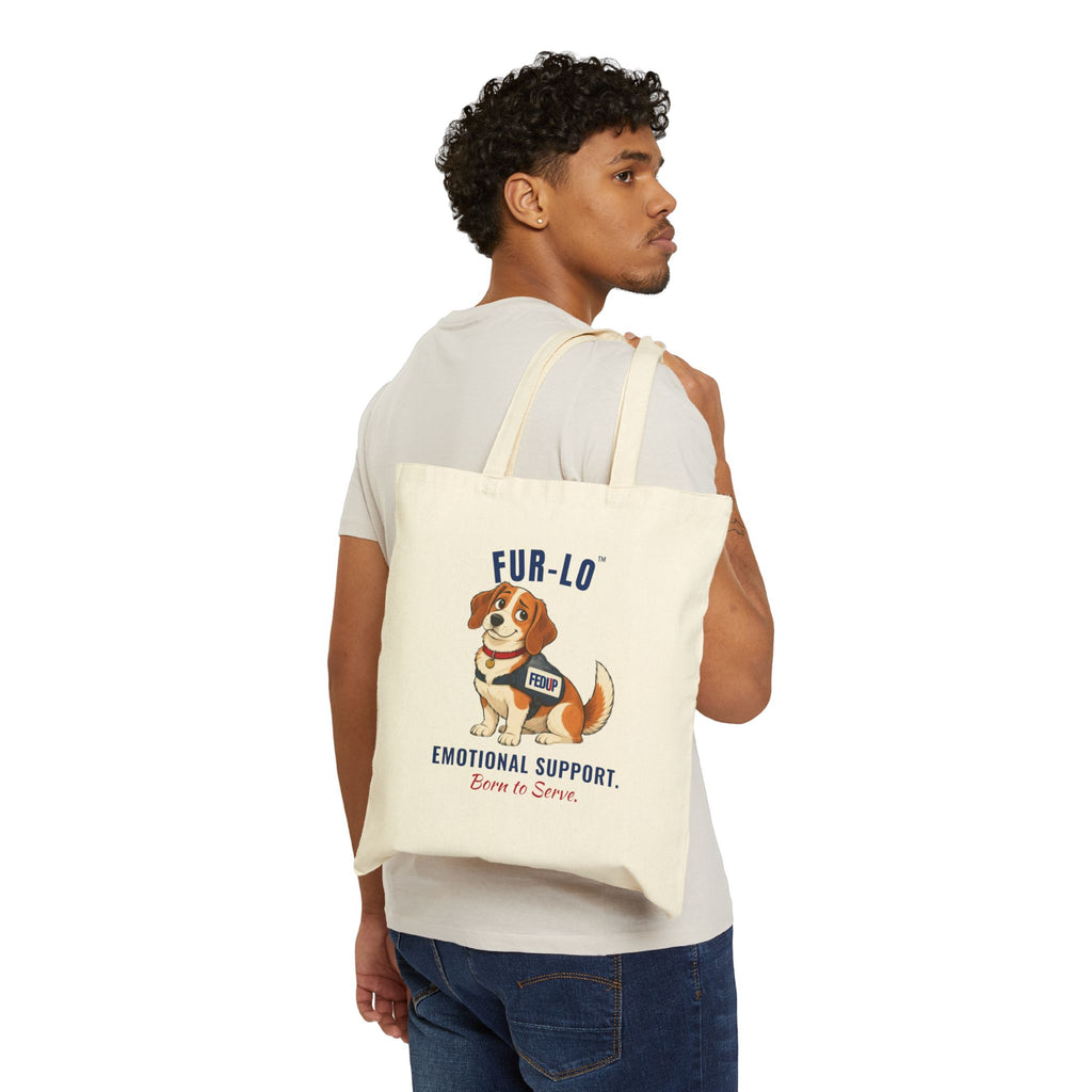 Fur-lo Emotional Support Tote Bag | FEDUP Gang Two-Sided Canvas Tote