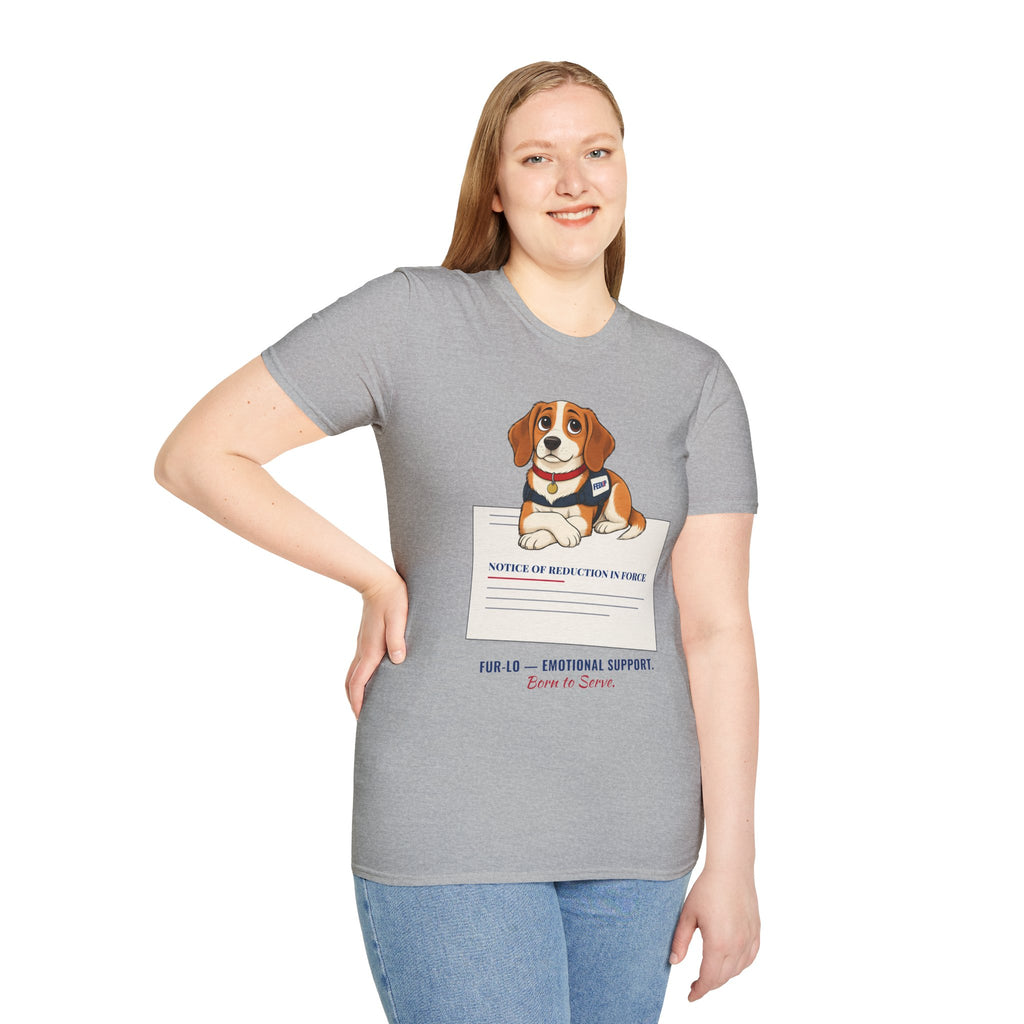 Fur-lo Emotional Support Tee | FEDUP Gang Comic Dog Shirt