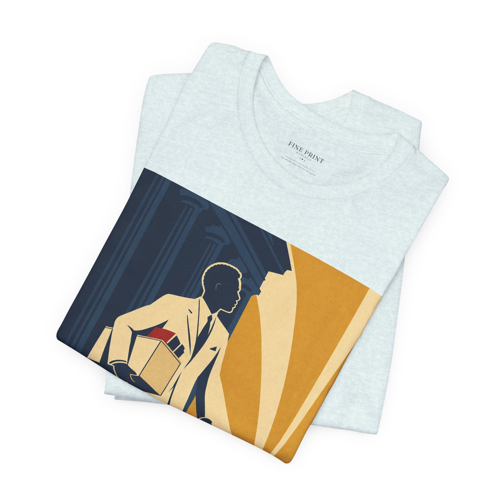 The Veteran — FEDUP Walkout Series tee, vintage-style print of a man walking out of a federal building — photo 18 of 21