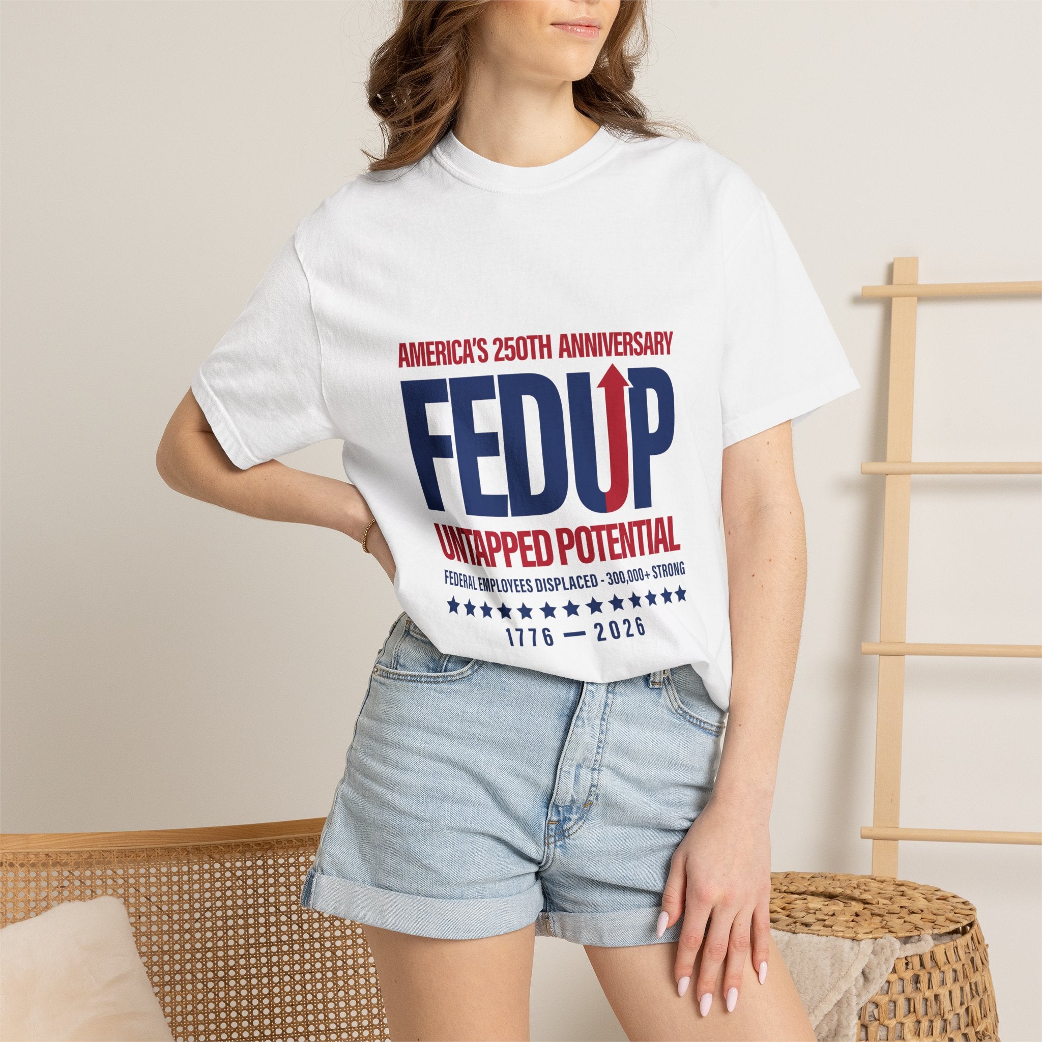 250th Anniversary T-Shirt — Untapped Potential Patriotic Tee (1776–2026)