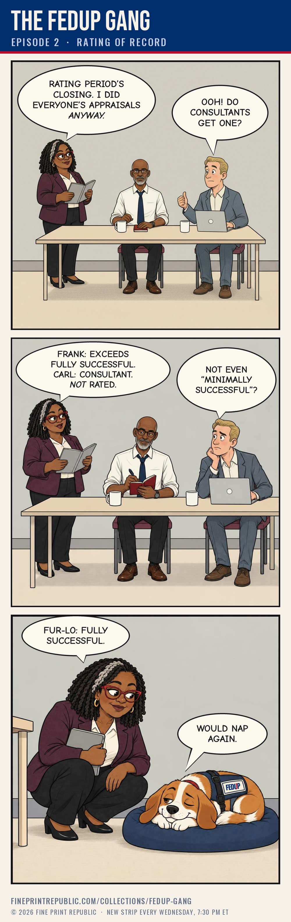FEDUP Gang Episode 2 comic strip, Rating of Record